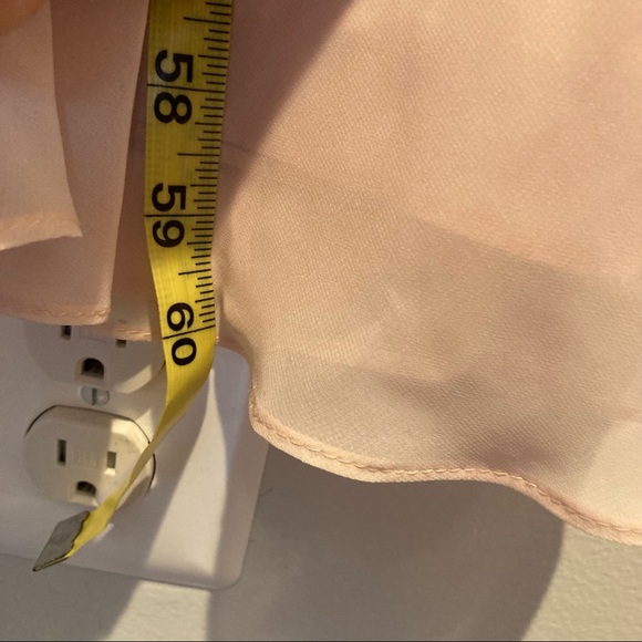 After Six blush pink high neck keyhole bridesmaid dress style 1502 size 6 - Picture 8 of 10